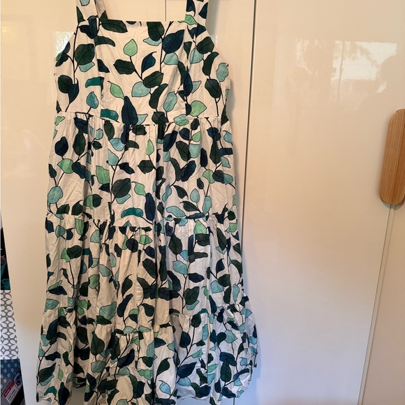 eShakti Wayward Fancies Leaf Print Dress - Picture 1 of 3
